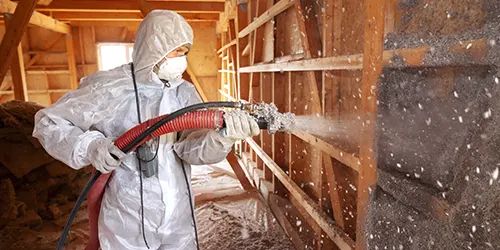 Spray foam insulation